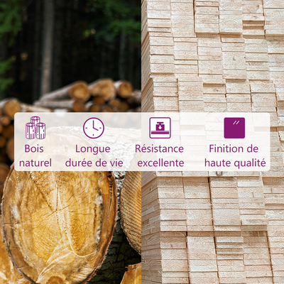 Tête De Lit En Bois Massif