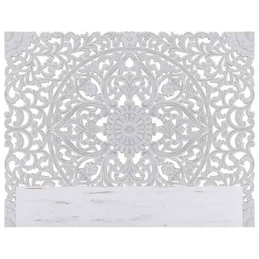 Tête De Lit En Bois Sculpté 180 Blanc