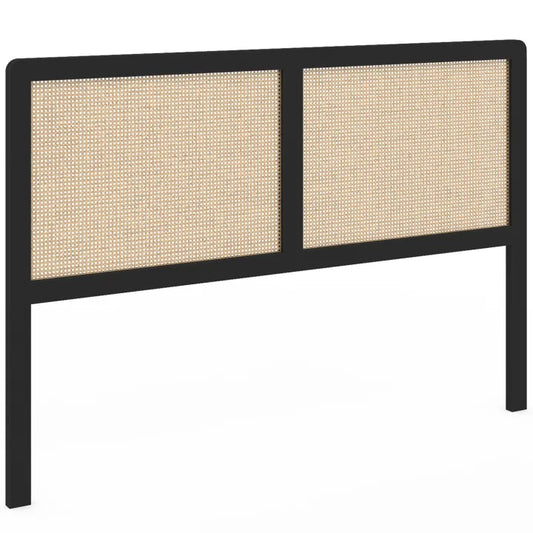 Tête De Lit Rotin Cannage 160 Noir