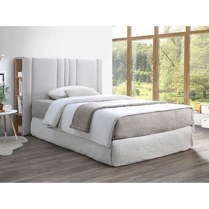 Tête de lit en lin avec rangements, dimensions