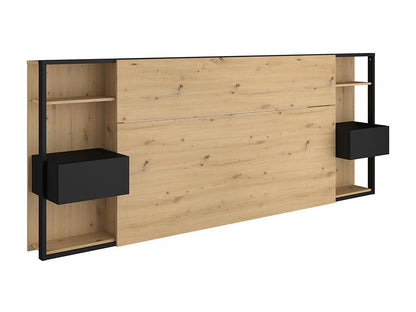 Tête de lit avec chevets 255 cm pour lit 160