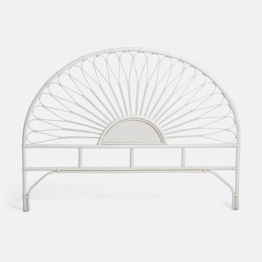 Tête De Lit Rotin Blanc