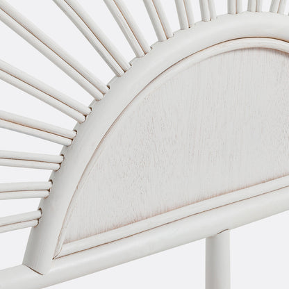 Tête De Lit Rotin Blanc 160