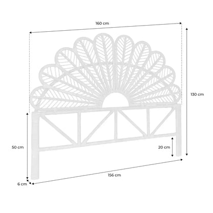Tete De Lit 160 Rotin