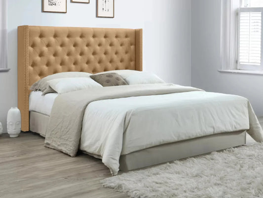 Tête De Lit Capitonnée Beige