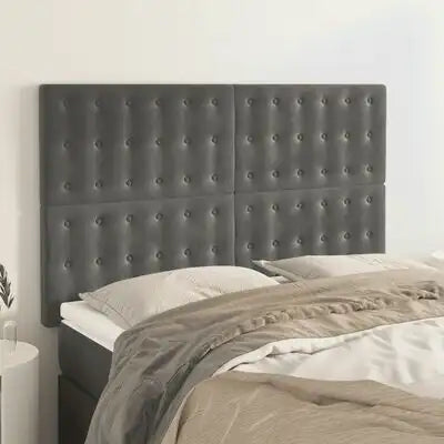 Tête De Lit Capitonnée En Velours