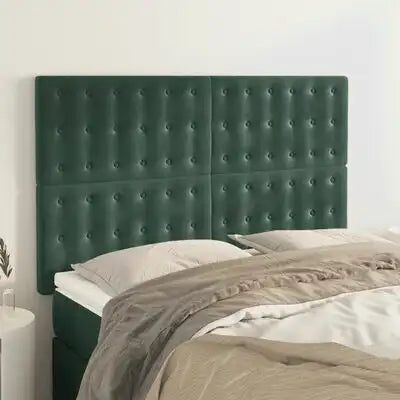 Tête De Lit Capitonnée En Velours