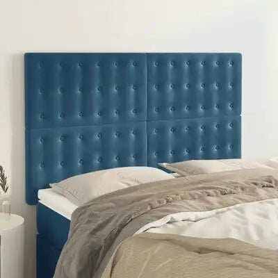 Tête De Lit Capitonnée En Velours