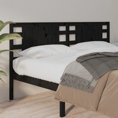 Tête De Lit En Bois Noir