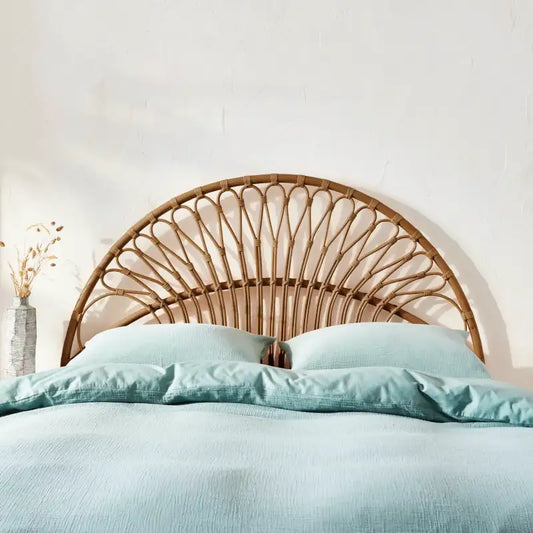 Tete De Lit Rotin Vintage