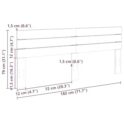 Tete De Lit En Bois 180