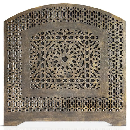 Tête De Lit En Bois Sculpté