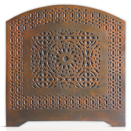 Tête De Lit En Bois Sculpté